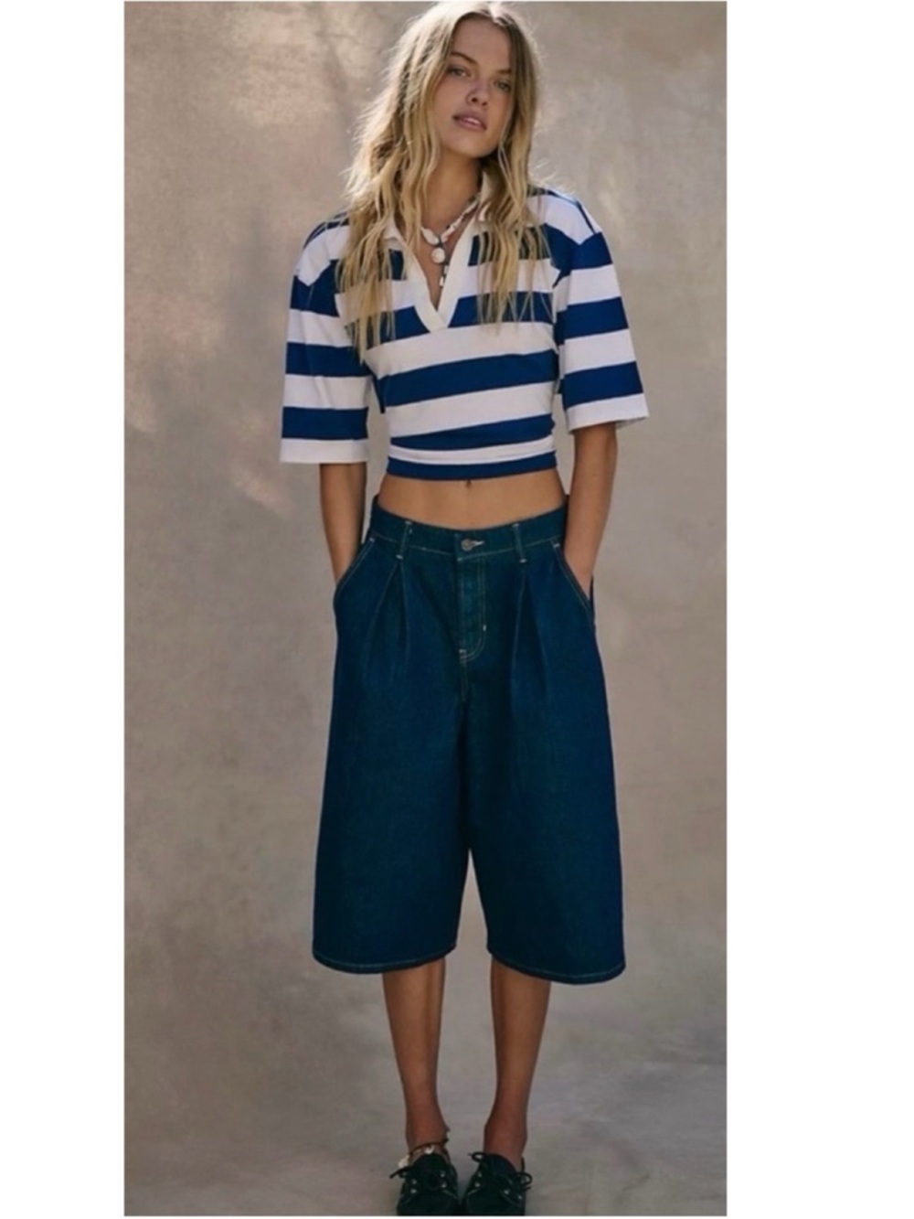 Free People We The Free CRVY Antonia Culotte Jean Shorts
